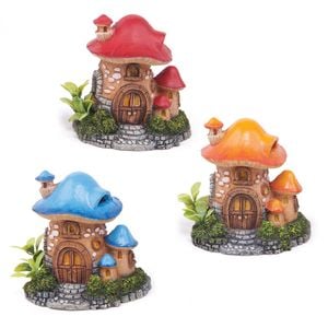 Kazoo Mushroom House W/Plants (19505)