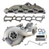 Billet Turbo+genuine Exhaust Manifold, Oil Feed Pipe For Mitsubishi Challenger 4d56 2.5l Vt16
