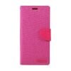Goospery Canvas Diary Case for iPhone 14 Pro - Pink