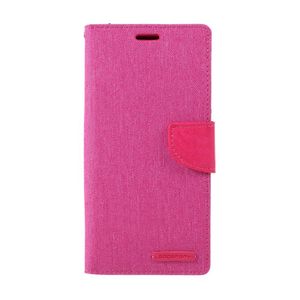 Goospery Canvas Diary Case for iPhone 14 Pro - Pink