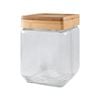 Bamboo & Glass Square Canister 1.2l Scullery