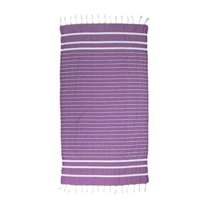 Dark Purple Thin Turkish Beach Towel - 100cm x 160cm