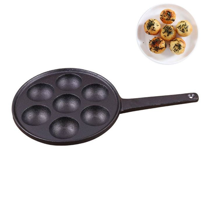 Catzon 7 Holes Takoyaki Pan Half Sphere NonStick