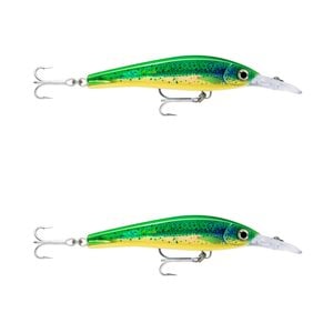 2x Rapala 16cm X Rap Magnum Xtreme Shallow Dive Troll Fish Lures - HD Dorado