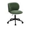 Oikiture Office Chair Armless Mid Back Swivel Ergonomic Chair Wheels Green