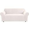 Smarcute 4 Seater High Stretch Jacquqard Textured Sofa Cover Ivory