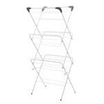 All Set 3 Tier White Foldable Clothes Airer 