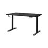 Oikiture Electric Standing Desk Dual Motor 120cm Black Tabletop