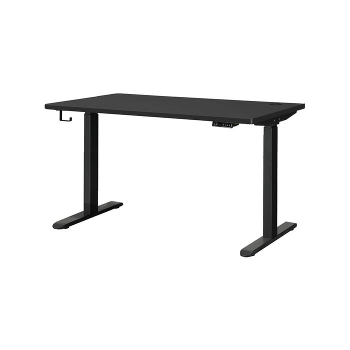 Oikiture Electric Standing Desk Dual Motor 120cm Black Tabletop