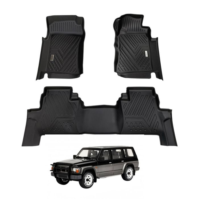 AUSGO Car Floor Mats for Nissan Patrol GQ Y60 1988-1997 All-Weather Floor Liners