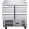 FED-X Four Drawer Compact Workbench Fridge - XGNS900-4D