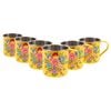 BillyCan Pansy 450ml Hand-Painted Camping Mugs - Pack of 6