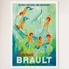 Galrie Brault Lemonade Vintage Advertising Poster Retro Framed Art Print for Home Decor, White Frame, A4 21 x 30cm (8 x 12inch)