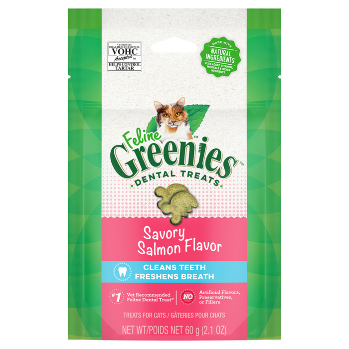Greenies Cat Treats Dental Savoury Salmon For Cats - 60g