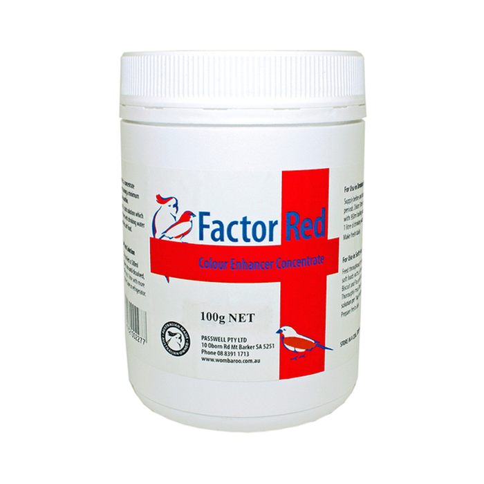 Passwell Factor Red Colour Enhancer Concentrate For Birds 100g