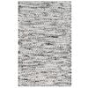 Handwoven Marble Wool Rug-6423-IVORY/CHARCOAL-60x90cm