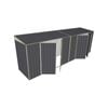 Build-A-Shed 1.2 x 6.0 x 2.0m Skillion Dual Double Hinged Side Doors Shed - Grey