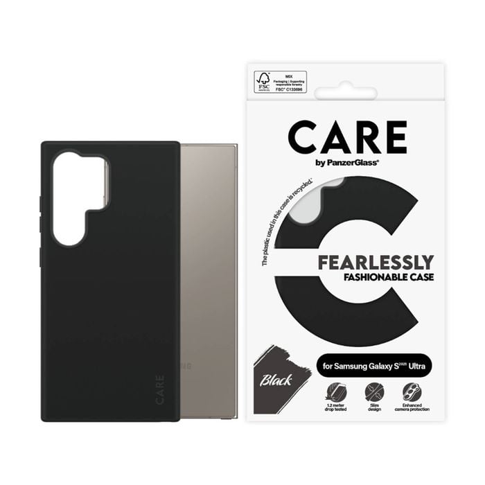 Panzer Fashion Phone Case for Samsung GS25 Ultra Recycled Plastic Cover - Black