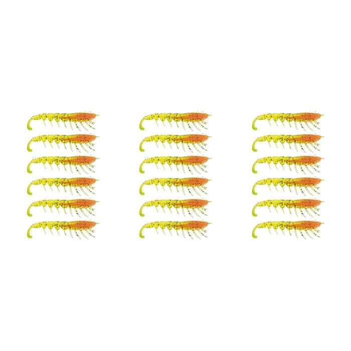3x 6PK 3In Rapala Crush City The Imposter Plastic Prawn Lures - Neon Yabbie