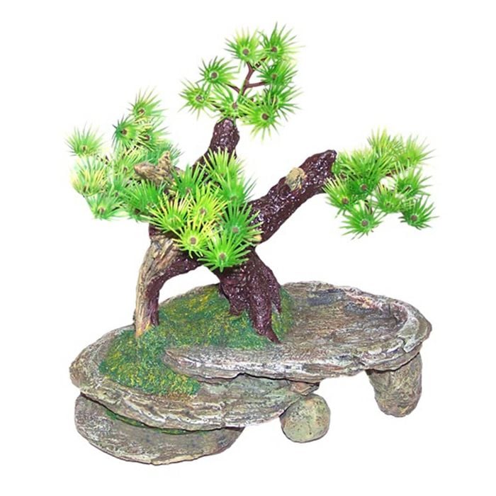 Urs Ornament Rocky Arch W/ Bonsai Reptile Accessory