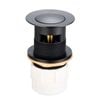 Kinetic 32mm Matte Black Overflow Basin Waste Pop Up