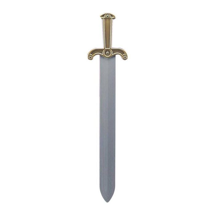 Roman Sword for Kids and Adults Gladiator Costume Weapon Accessory Prop - Silver, One-Size