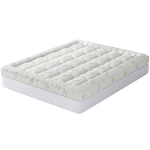 STARRY EUCALYPT Bamboo Fibre Pillowtop Mattress Topper Underlay Pad 11cm Single