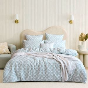 Renee Taylor King Coralium Chenille Tufted Jacquard Quilt Cover/Pillowcases Set