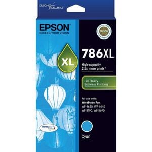 Epson Genuine Original Epson 786XL Cyan Ink Cartridge Toner High Capacity T787292