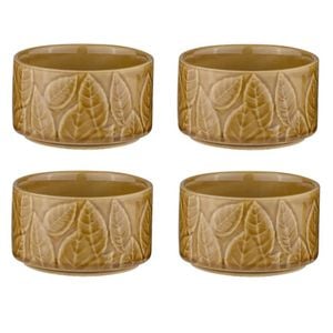 4pc Ladelle Heath Caramel Ramekin