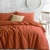 Amson Royale Cotton Rust Double Quilt Cover Set with four standard pillowcases