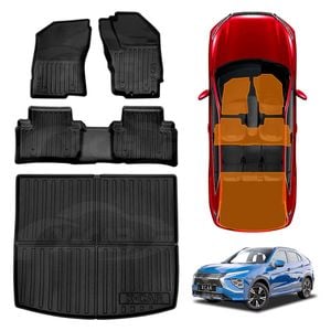 3D Floor Mats Boot Liner for Mitsubishi Eclipse Cross 2021-2025 Cargo Car Trunk Luggage Tray
