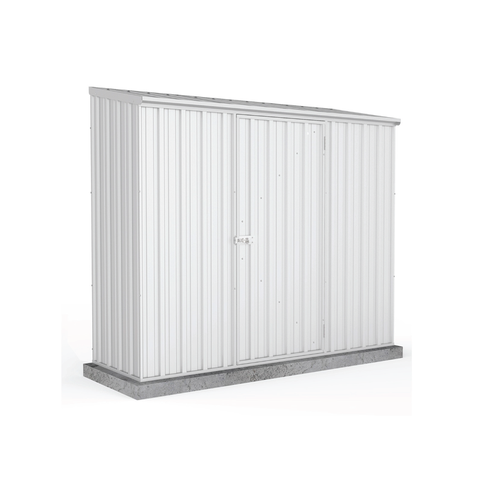 Absco Sheds 2.26 x 0.78 x 1.95m Surfmist Single Door Space Saver Garden Shed