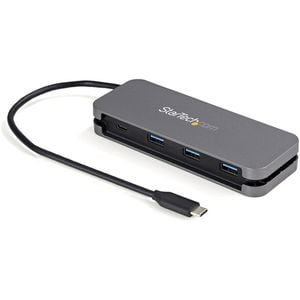 StarTech.com USB Hub - USB 3.2 (Gen 1) Type C - Portable - Black, Space Gray - UASP Support