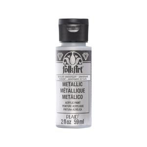 Folk Art Silver Anniversary Metallic Acrylic Paint