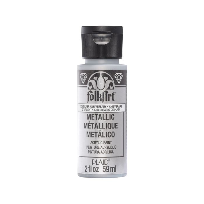 Folk Art Silver Anniversary Metallic Acrylic Paint