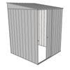 Build-a-Shed 1.5 x 1.5 x 2m Skillion Shed without Side Doors - Zinc