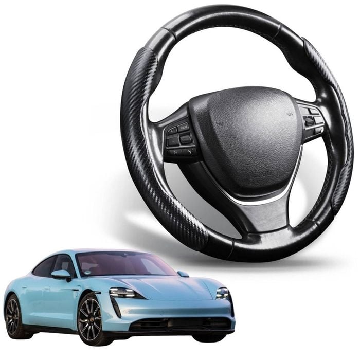 Segmented Steering Wheel Cover for Porsche Taycan 2019 - Current