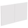 Kaboodle 900mm Coconut Milk Modern Medium Rangehood Doors - 2 Pack