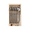 Laguiole Jean Neron 6pc. Coffee Spoon Set - Stainless Steel