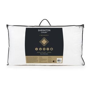2pc Sheraton Luxury Maison King Size Hotel Pillow White