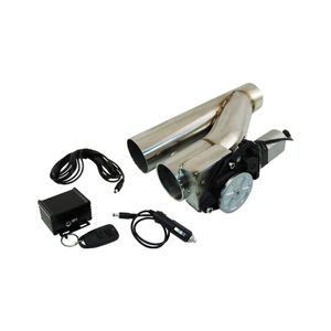 Stainless Steel 3" Electric Exhaust Cut-Out with Remote