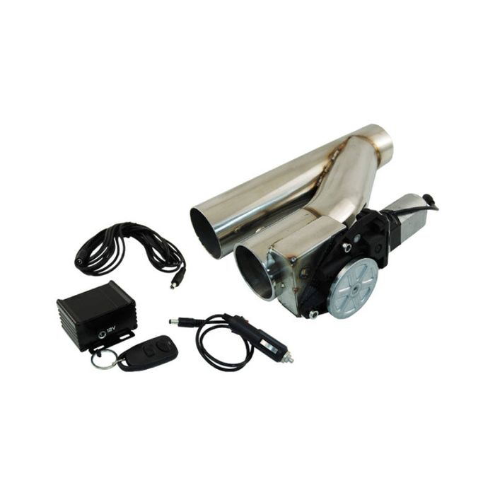 Stainless Steel 3" Electric Exhaust Cut-Out with Remote