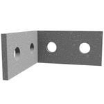 Dunnings 80 x 80 x 40 x 5mm M12 Galvanised Angle Bracket