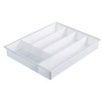 Icon Plastics 5 Compartment White Cutlery Tray