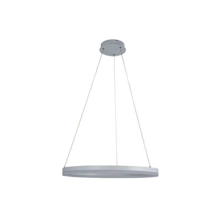 Oriel Lighting Cronus Modern Tricolour LED Halo Pendant Light White 60cm