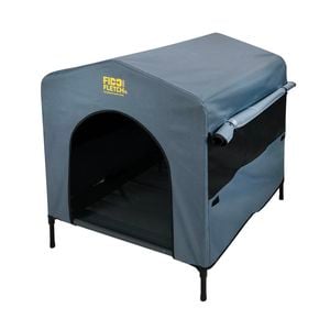Fido and Fletch Large Grey Dog Kennel Canvas