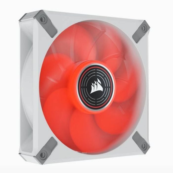 Corsair Ml Elite Series, Ml120 Led Elite White, 120mm Magnetic Levitation Red Led Fan With Airguide, Single Pack(ls)