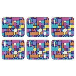 Ashdene Puli Puli Coaster 6 Pack - Purple