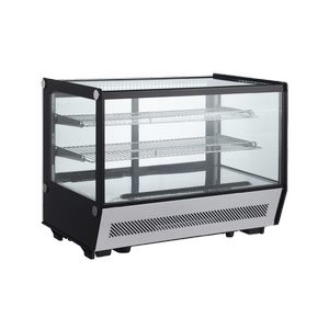 Exquisite Counter Top Square Cake Display Refrigerators 160 Litre